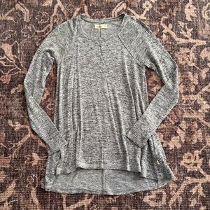 Hollister Heather Gray Long Sleeve Top